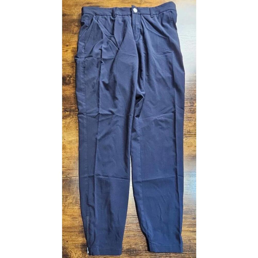 Primo Golf Jogger‎ Pants Mens 31R Blue Performance Stretch Tapered Ankle Zip